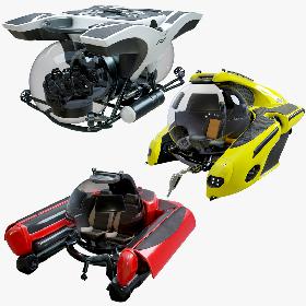 U-Boat Mini Submarines X3 Package model